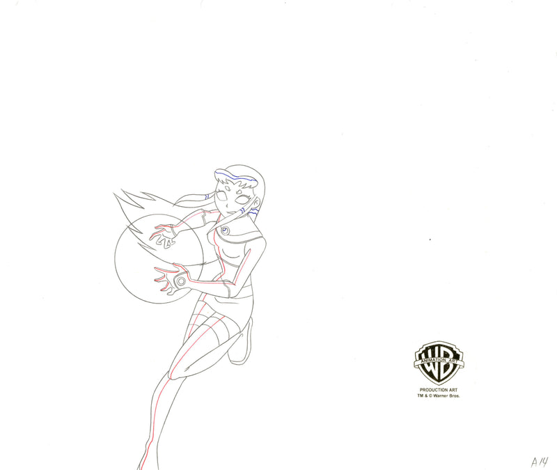 Teen Titans Original Production Drawing: Starfire