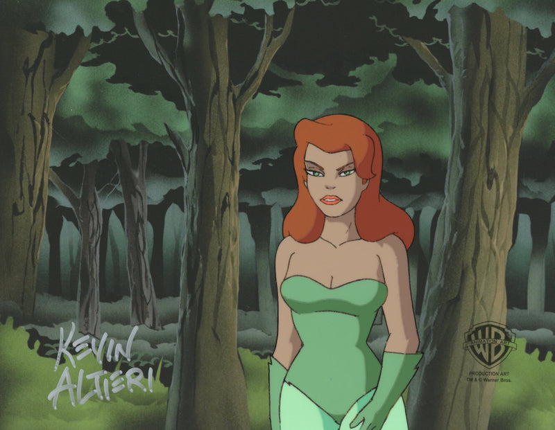 Batman The Animated Series Original Production Cel Signed By Kevin Altieri: Poison Ivy