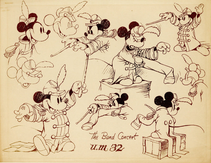 The Band Concert Model Sheet: Mickey Mouse