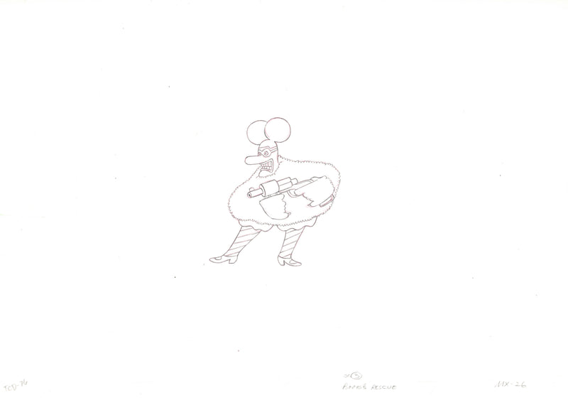 Yellow Submarine Original Production Drawing: Blue Meanie