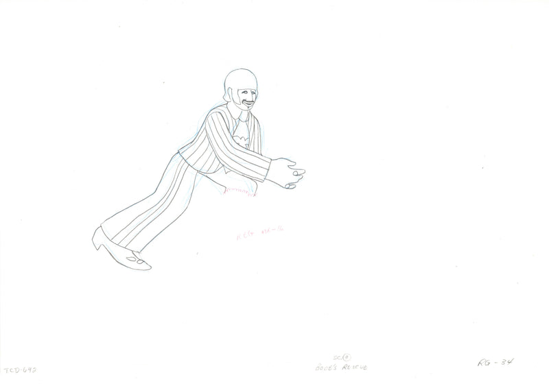 Yellow Submarine Original Production Drawing: Ringo Starr
