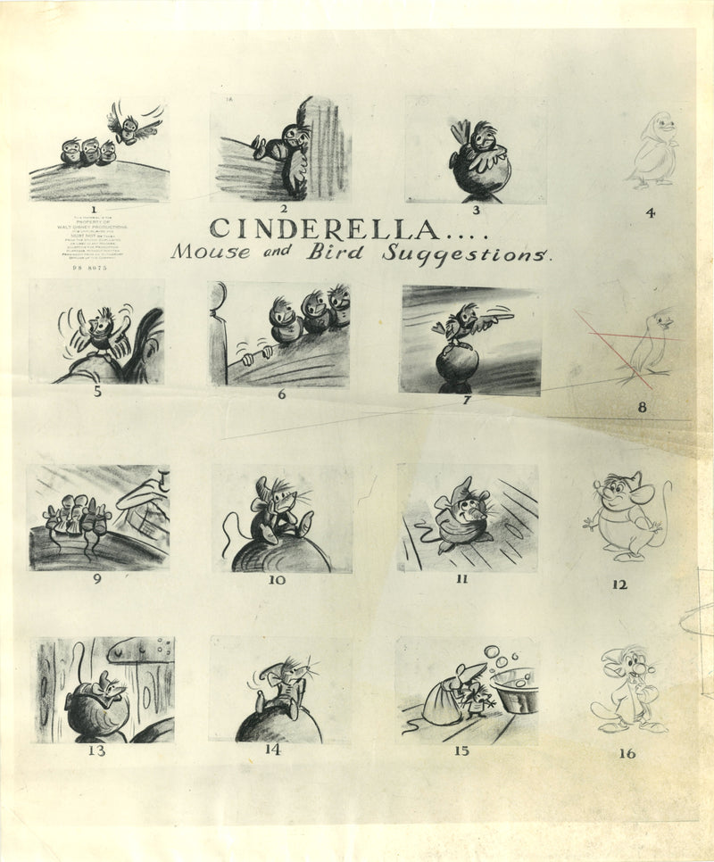 Cinderella Original Stat Model Sheet: Bird and Mouse Suggestions