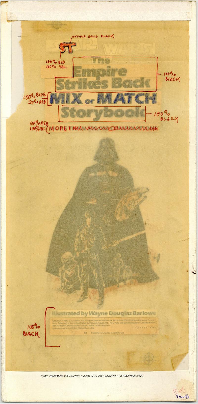 Star Wars: The Empire Strikes Back Mix and Match Storybook Cover Layout Concept