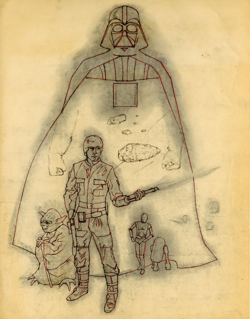 Star Wars: The Empire Strikes Back Mix and Match Storybook Cover Concept Painting