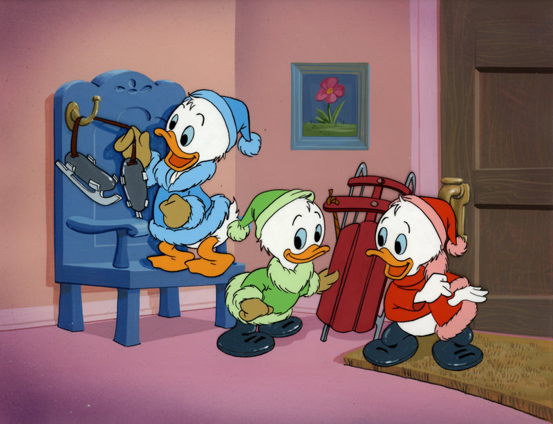DuckTales Original Production Cel on Original Background