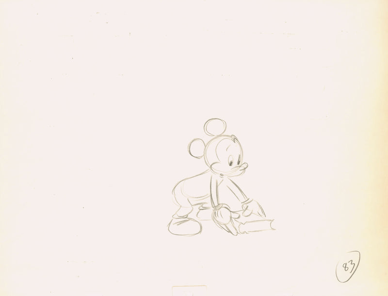 Mickey's Christmas Carol Original Production Drawing: Mickey Mouse