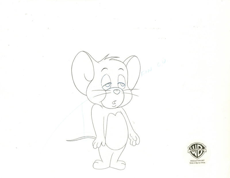 Tom And Jerry The Movie Original Production Cel with Matching Drawing: Jerry