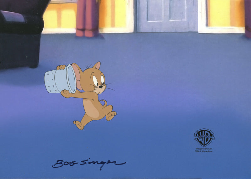 Tom And Jerry The Movie Original Production Cel Signed by Bob Singer: Jerry