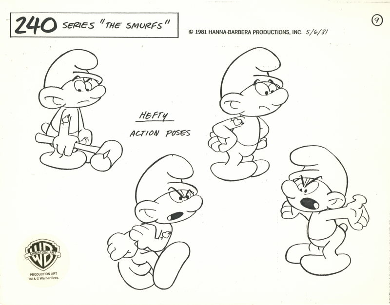 The Smurfs Original Stat Model Sheet