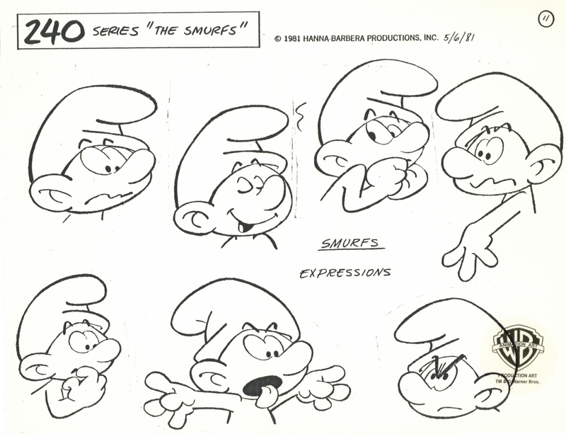 The Smurfs Original Stat Model Sheet