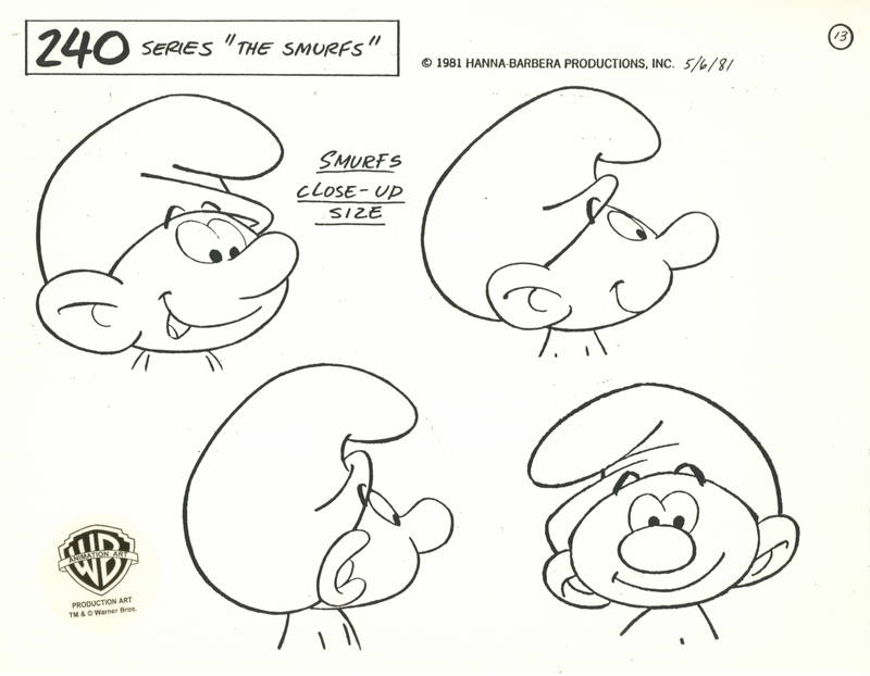 The Smurfs Original Stat Model Sheet