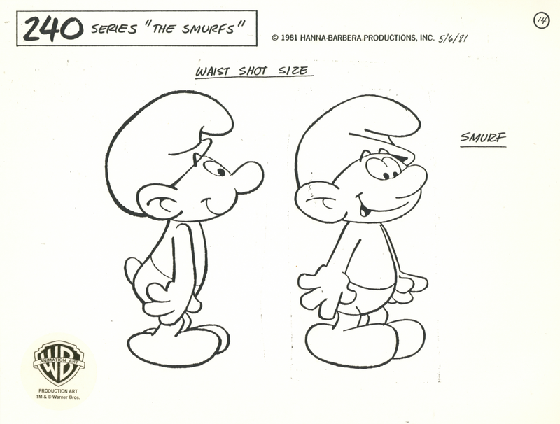 The Smurfs Original Stat Model Sheet