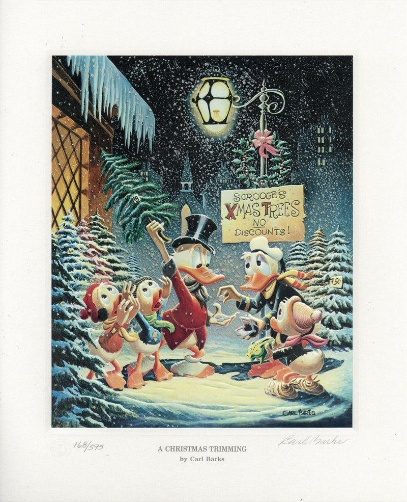 A Christmas Trimming by Carl Barks (Framed)