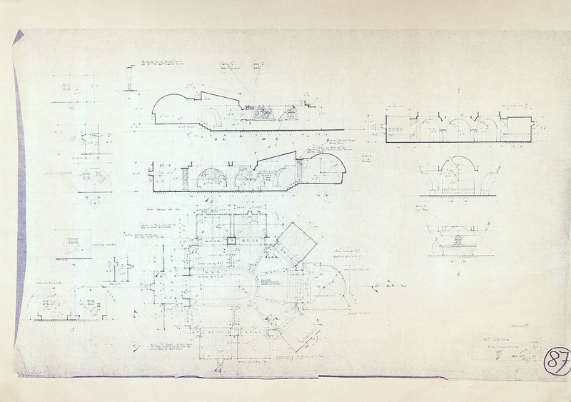 Star Wars: A New Hope - Photostat Architectural Elevation Blueprint: Mos Eisley Cantina
