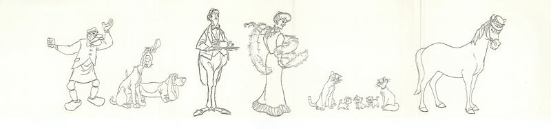 The Aristocats Oversize Stat Model Sheet: Size Comparison Chart