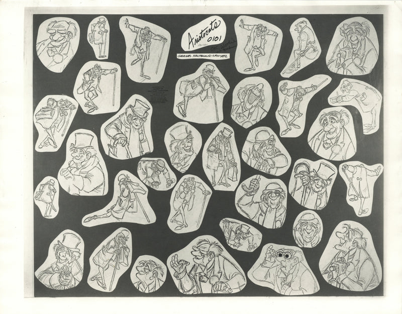 The Aristocats Original Stat Model Sheet: Georges Hautecourt