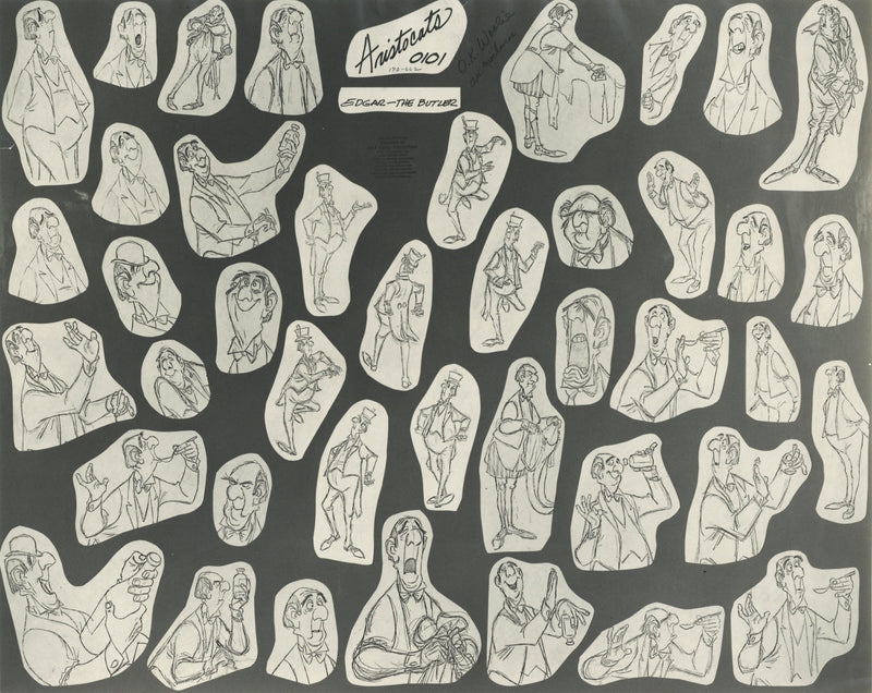 The Aristocats Original Stat Model Sheet: Edgar Balthazar