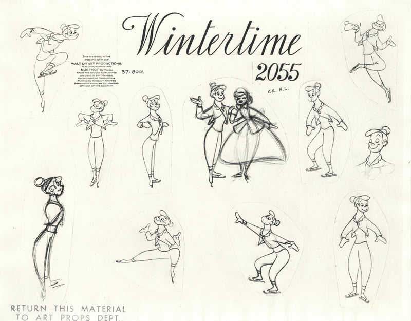 Once Upon A Wintertime Original Stat Model Sheet: Joe