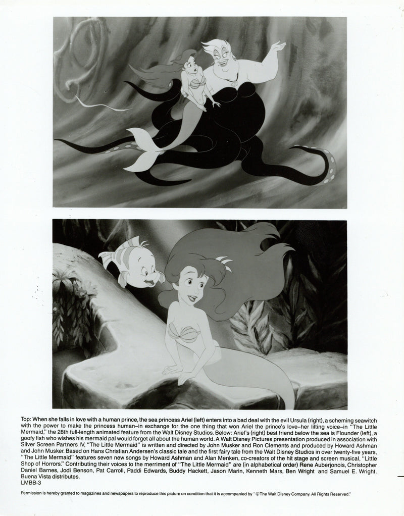 Disney Publicity Photo (1980s): The Little Mermaid