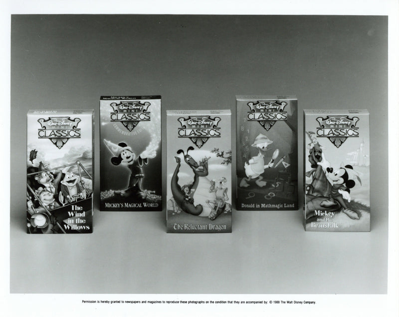 Disney Publicity Photo (1988): Walt Disney Mini Classics