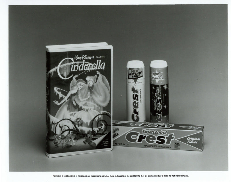 Disney Publicity Photo (1988): Cinderella VHS Deal