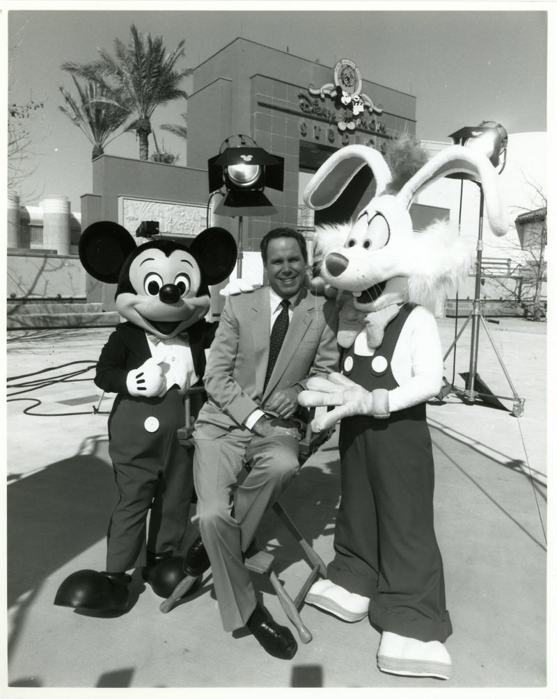 Disney Publicity Photo (1989): Mickey, Michael, and Roger