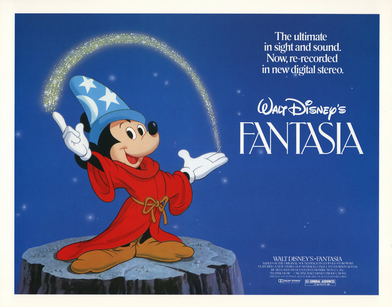 Original Fantasia Re-Release Lobby Cards with Envelope (Set of 8)