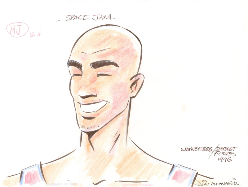 Space Jam Original Concept Drawing by Dino Athanassiou: Michael Jordan