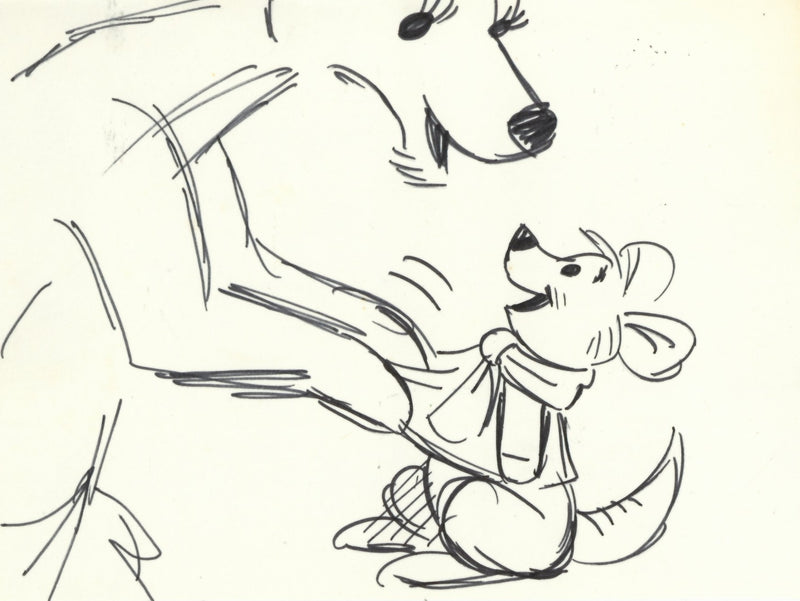 Winnie the Pooh and Tigger Too Original Storyboard: Kanga, Roo