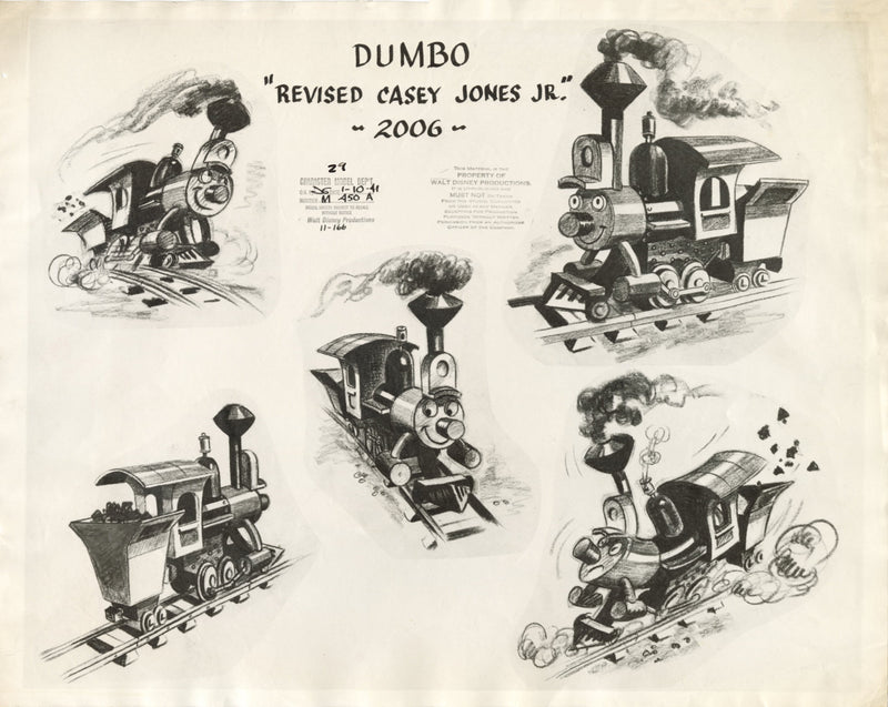 Dumbo Original Stat Model Sheet: Casey Jr.