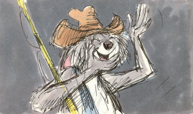 The Rescuers Storyboard Drawing: Deadeye