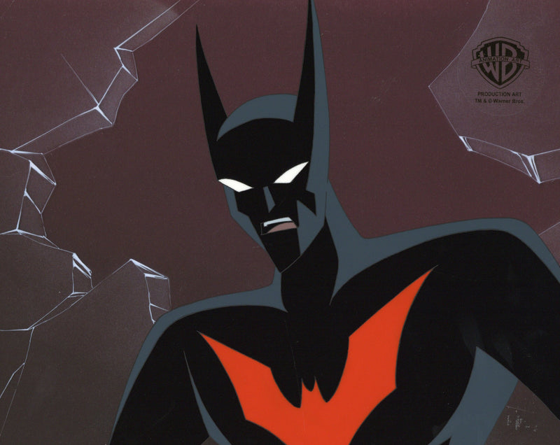 Batman Beyond Original Production Cel with Matching Drawing: Batman