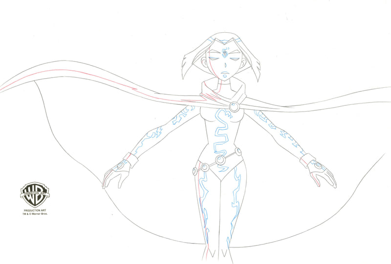 Teen Titans Original Production Drawing: Raven