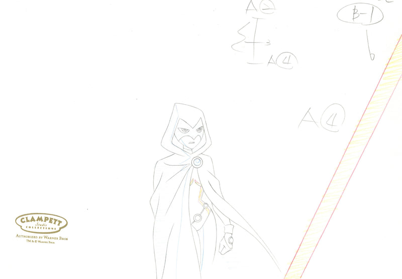 Teen Titans Original Production Drawing: Raven
