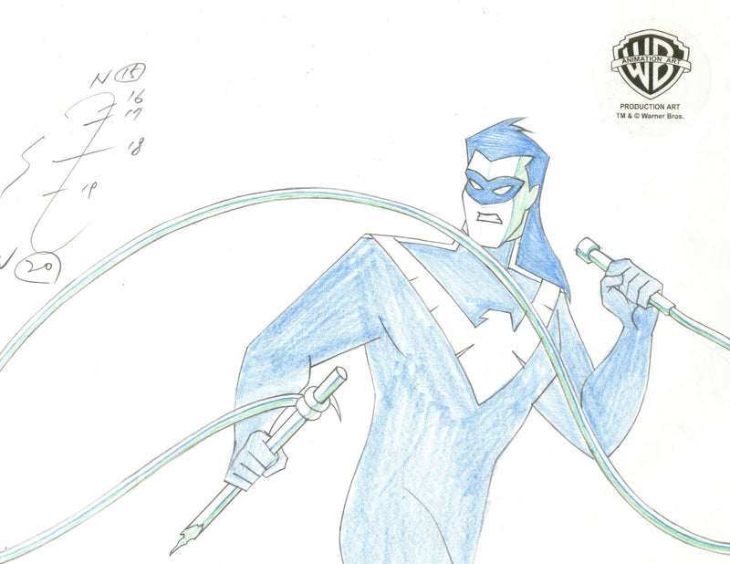 The New Batman Adventures Original Production Drawing: Nightwing