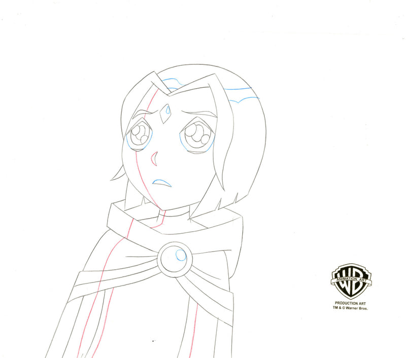 Teen Titans Original Production Drawing: Young Raven
