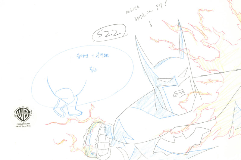 Justice League Unlimited Original Production Drawing: Batman