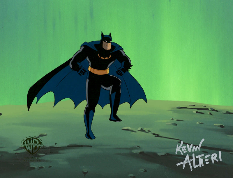 Batman The Animated Series Original Production Cel Signed By Kevin Altieri: Batman