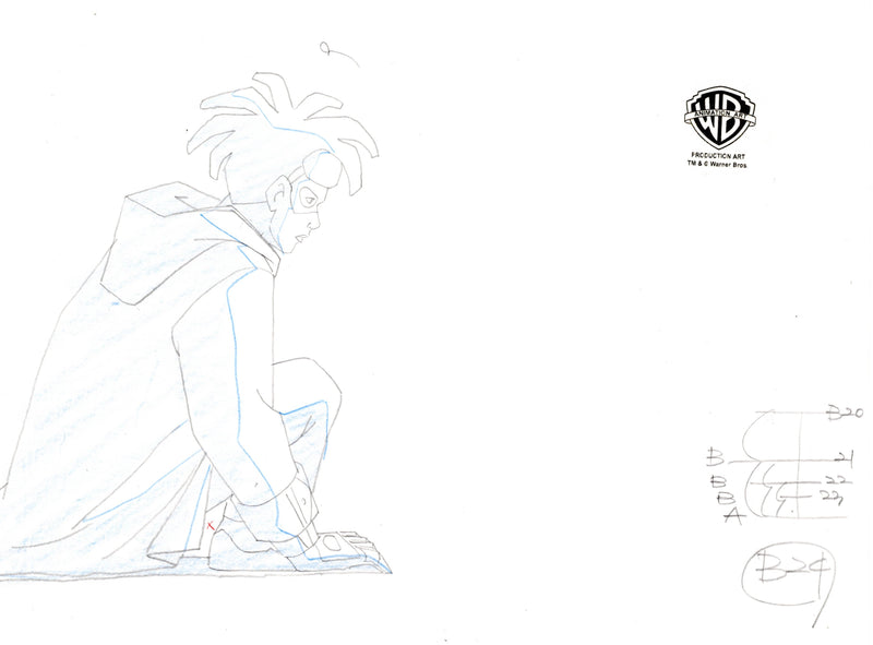 Static Shock Original Production Drawing: Static Shock