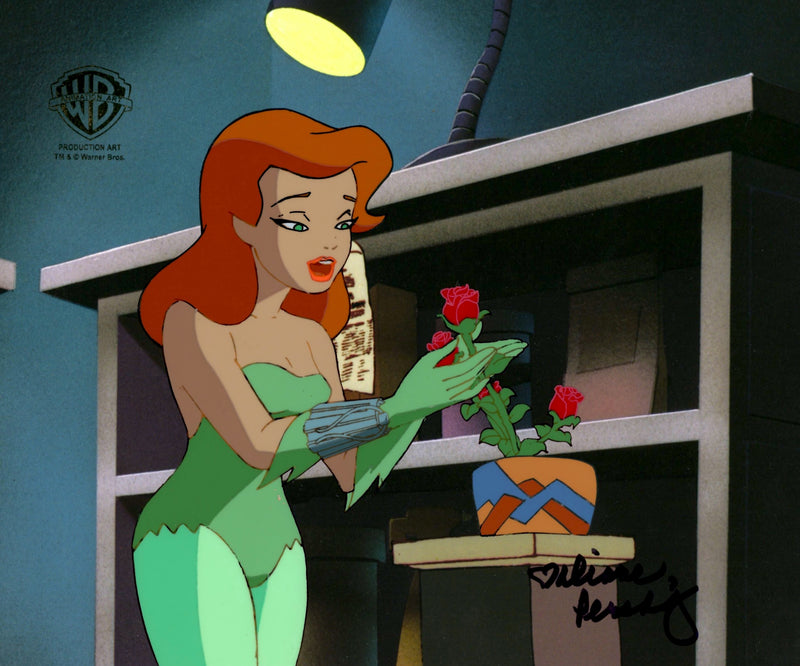 Batman The Animated Series Original Production Cel Signed by Diane Pershing: Poison Ivy