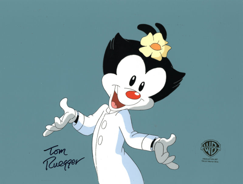 Animaniacs Original Production Cel Signed by Tom Ruegger: Dot