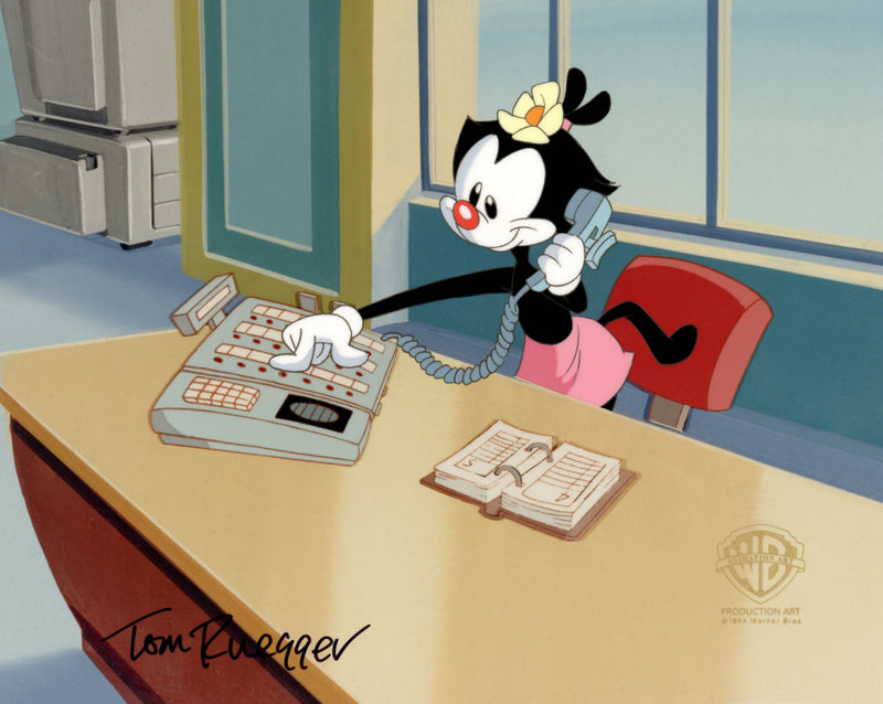 Animaniacs Original Production Cel Signed by Tom Ruegger: Dot