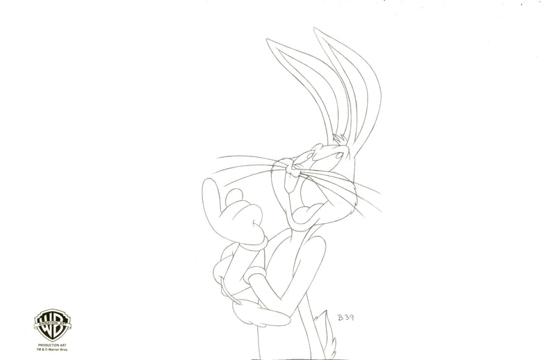 Space Jam Original Production Drawing: Bugs Bunny