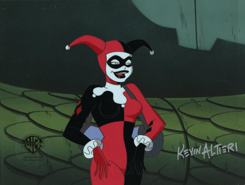 Batman The Animated Series Original Production Cel Signed by Kevin Altieri: Harley