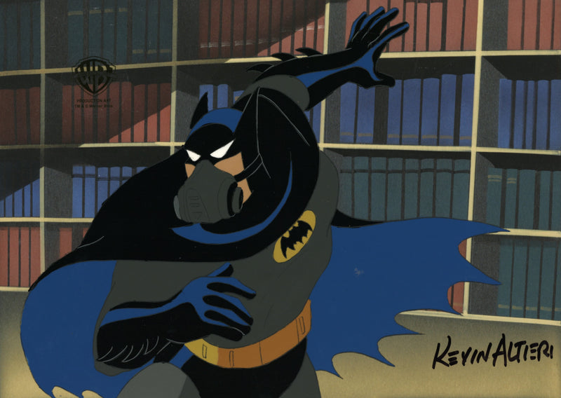 Batman The Animated Series Original Production Cel Signed by Kevin Altieri: Batman