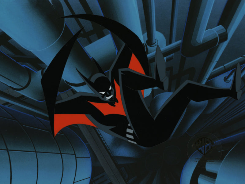 Batman Beyond Original Production Cel with Matching Drawing: Batman