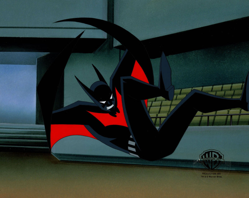 Batman Beyond Original Production Cel with Matching Drawing: Batman