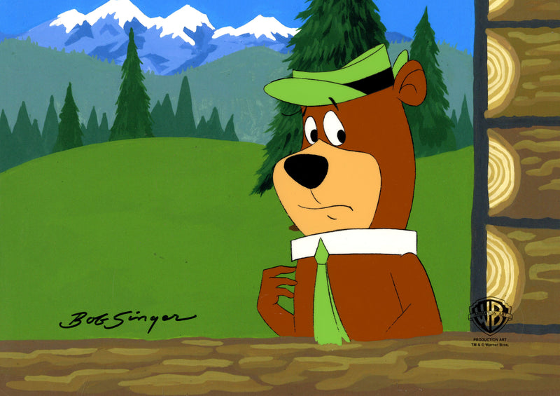 Yogi Bear Original Production Cel Signed By Bob Singer: Yogi Bear
