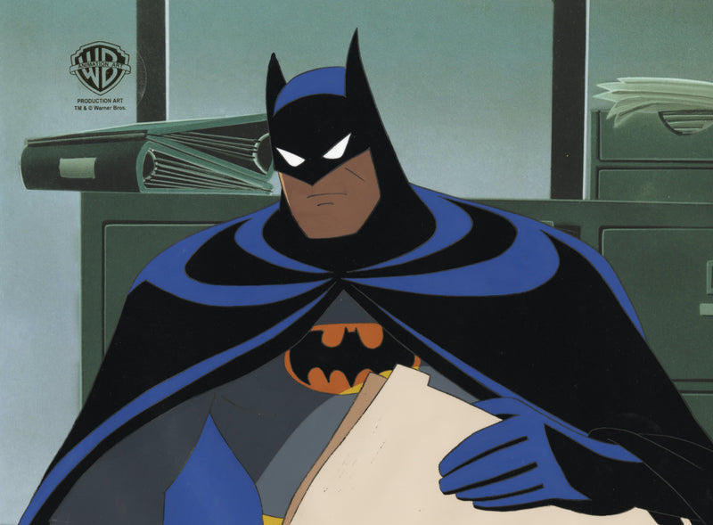 Batman The Animated Series Original Production Cel with Matching Drawing: Batman