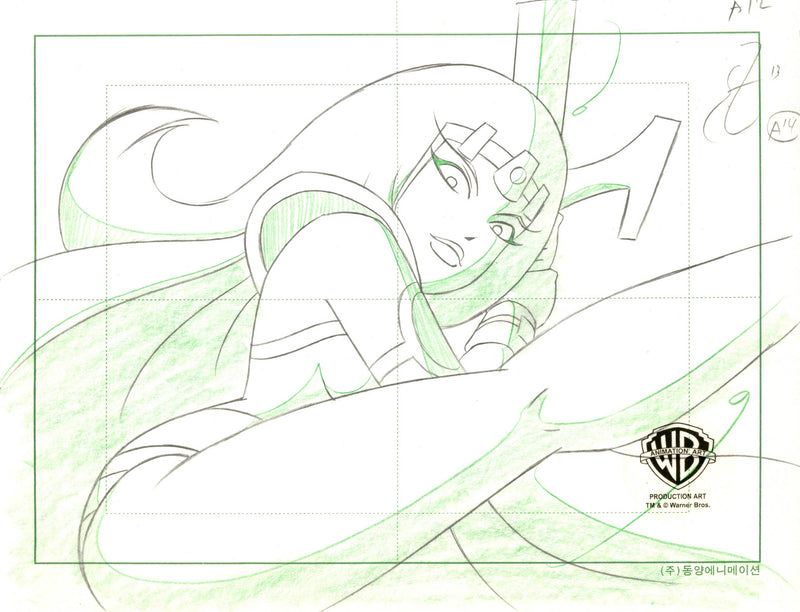 Superman the Animated Series Original Production Drawing: Maxima